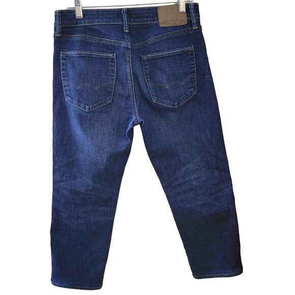 American Eagle Men's Athletic Fit Airflex Size 30 Medium Wash Blue Denim Jeans - Picture 11 of 11